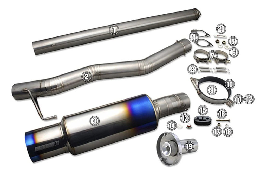 Tomei FULL TITANIUM MUFFLER KIT REPAIR PART EXPREME Ti SILENCER BAND