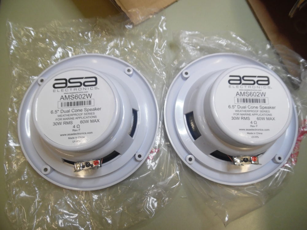 6IN MARINE SPEAKER WHITE