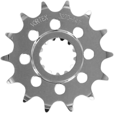 Vortex Racing Steel Front Sprocket 520 14 Tooth- Silver