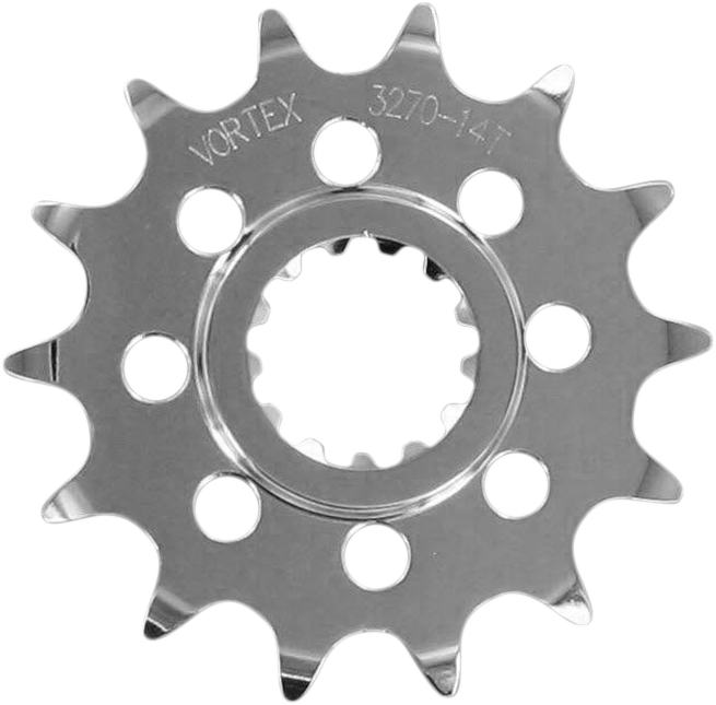 Vortex Racing Steel Front Sprocket 520 14 Tooth- Silver