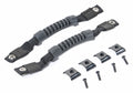 Door Handle Set, Left and Right, Black, Rubber Grips and Hardware RT Off Road