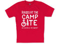 LIFE IS BETTER AT THE CAMPSITE SHIRT RED RAISED AT THE CAMPSITE YOUTH S