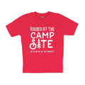 LIFE IS BETTER AT THE CAMPSITE SHIRT RED RAISED AT THE CAMPSITE YOUTH S