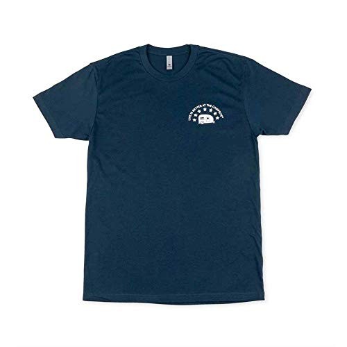 LIFE IS BETTER AT THE CAMPSITE SHIRT EXPLORE USA NAVY XLARGE