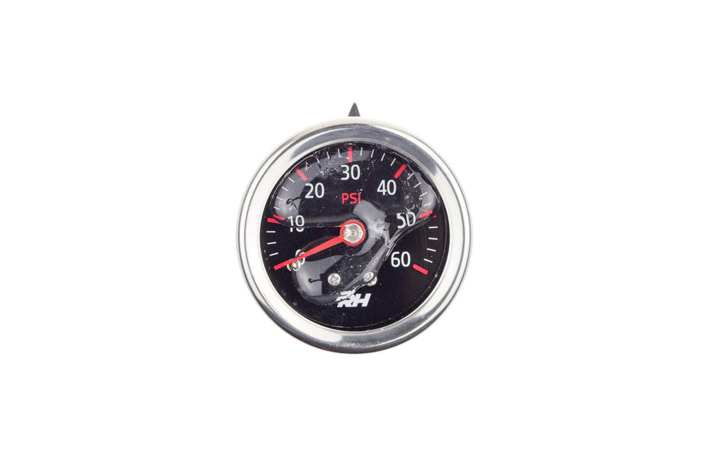 LIQUID FILLED FUEL PRESSURE GUAGE 1/8 NPT INLET 60PSI PLAIN BLACK