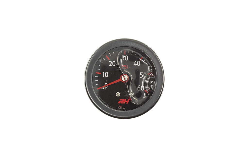 LIQUID FILLED FUEL PRESSURE GAUGE1/8 IN NPT INLET60PSIALL BLACK FINISH