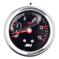 LIQUID FILLED FUEL PRESSURE GUAGE 1/8 NPT INLET 15PSI PLAIN BLACK