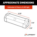 BATTERY OPERATED MAGNETIC LED STEP LIGHT REQUIRES (6) AA BATTERIES
