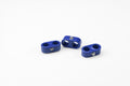 TCLAMP DOUBLE PLACE 9/16IN9/16IN(#6#6 AN) 3 PIECES BLUE