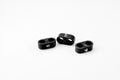 TCLAMP DOUBLE PLACE 11/16IN11/16IN(#8#8 AN) 3 PIECES BLACK