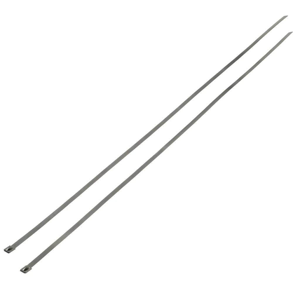 STAINLESS STEEL LOCKING TIES USED TO HOLD EXHAUST WRAP AND OTHER INSULATION