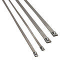 STAINLESS STEEL LOCKING TIES USED TO HOLD EXHAUST WRAP AND OTHER INSULATION