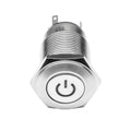 Oracle Power Symbol On/Off Flush Mount LED Switch - Green