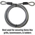VINYL COVERED BRAIDED CABLE 3/8IN X 15FT