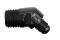 10 45 DEGREE MALE ADAPTER TO 08 (1/2) NPT MALE BLACK