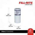 10 MICRON HYDROSORB FILTER 1IN 12 UNF 25 GPM