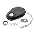 Raw Steel SB Chevy Timi ng Chain Cover Kit