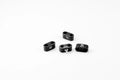 TCLAMP DOUBLE PLACE 5/16IN3/8IN 4 PIECES BLACK