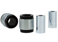 Control arm - upper inner bushing 2 Shell Bushings 2 Tubes 4 Washers Install Guide Grease