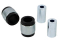 Control arm - upper inner bushing 2 Shell Bushings 2 Tubes 4 Washers Install Guide Grease