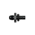 DeatschWerks 8AN Male Flare to 1/2in Ford Male EFI Quick Connect Adapter - Anodized Matte Black