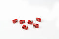 TCLAMP SINGLE PLACE 5/16IN 6 PIECES RED