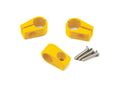 TCLAMP SINGLE PLACE 11/16IN (#8AN) 3 PIECES YELLOW