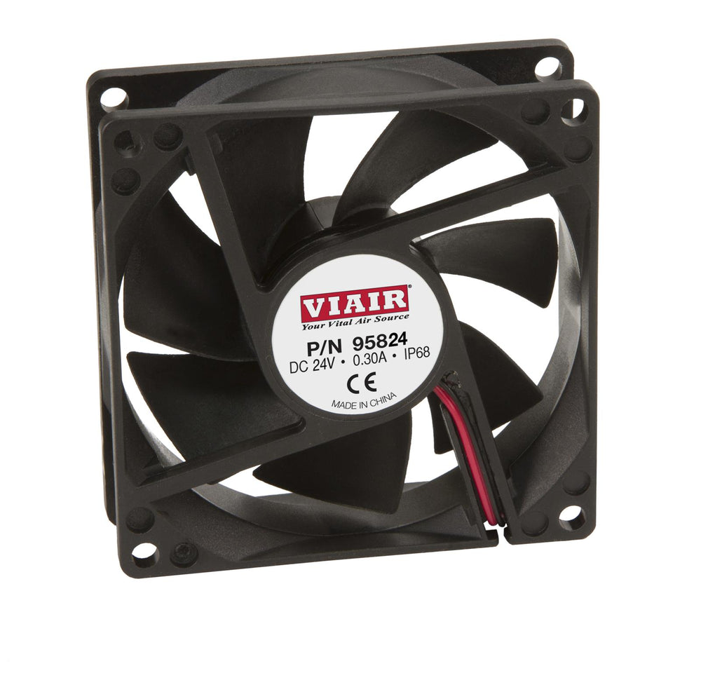 VIAIR IP68 RATED 24V COOLING FAN 80MM X 80MM X 25MM 3800 RPM CE