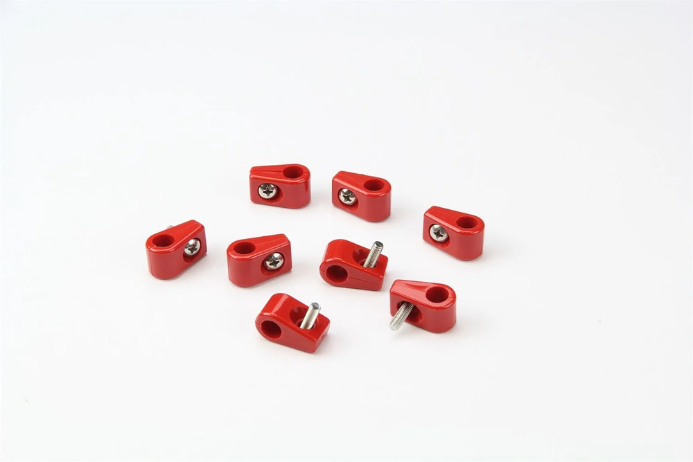TCLAMP SINGLE PLACE 3/16IN 8 PIECES RED