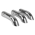 9.00IN SS TURNDOWN SS EXHAUST TIP 2.50IN ID / 2.75IN OD