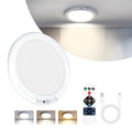 BLACK SURFACE MOUNTED ROUND LED INTERIOR LIGHT FIXTURE @ 3200K AND 330 LMS.
