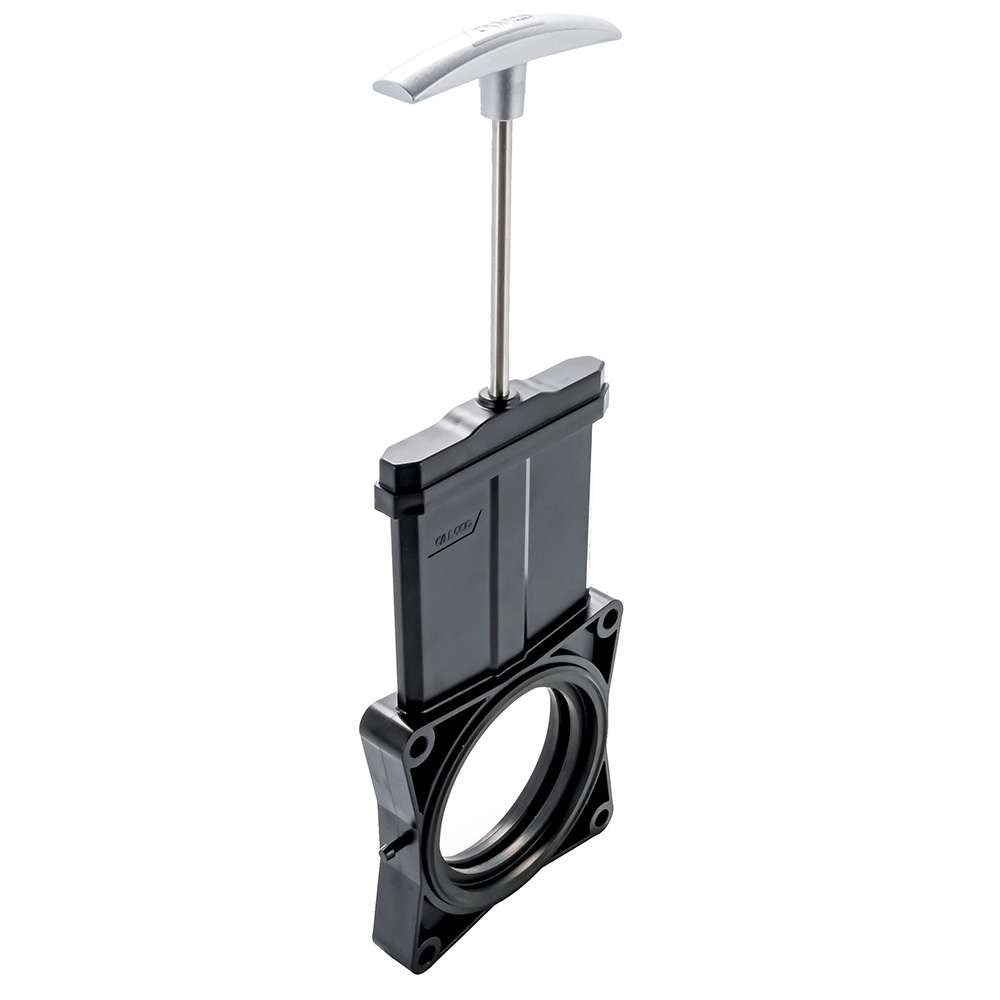 SEWER 3IN WASTE VALVE W/METAL HANDLE