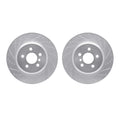 R1 17-26 Toyota GR Supra Rear Drill & Slot Silver Rotors