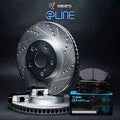 R1 04-08 Isuzu i-370 Front Drill & Slot Silver Rotors w/Ceramic Pads & Hardware