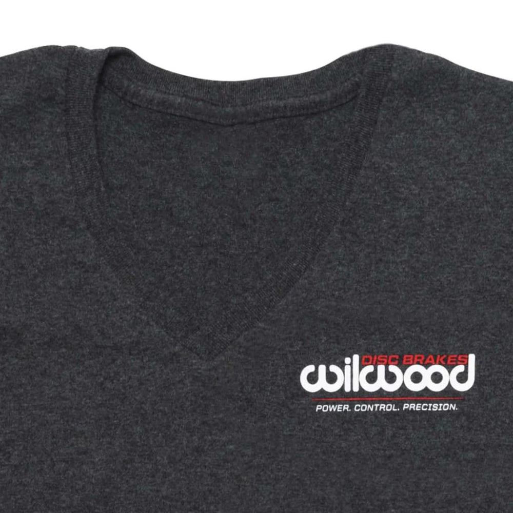 T-SHIRT,DARK GREY,LADIES VNECK,MED