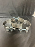 S.S. EXHAUST CLAMP, 2.31" - 2.49" D