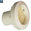 1 1/2IN RECESSED THRUHULL SCUPPER WHITE WITH BLACK FLAPPER