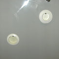 1 1/2IN RECESSED THRUHULL SCUPPER WHITE WITH BLACK FLAPPER