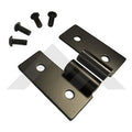 Door Hinge Bracket Set, Left & Right Front Lower, Matte Black, Stainless Steel RT Off Road