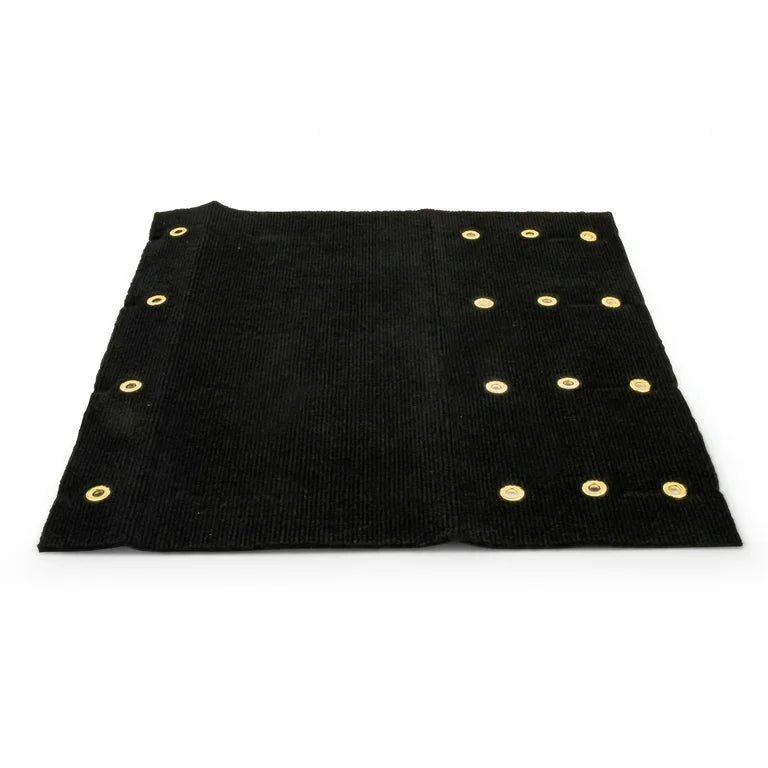 STEP RUG PREMIUM POLY. SINGLE RIB W/UV&TPE 22INX 23IN BLACK