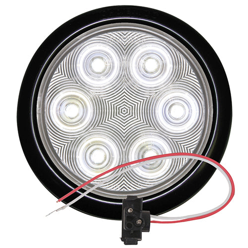 4' ROUND 6 LED; SLDBCKP; FLTCNT;W/A