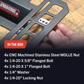 BuiltRight Industries Molle Nuts - Threaded Molle/Pals Fastener