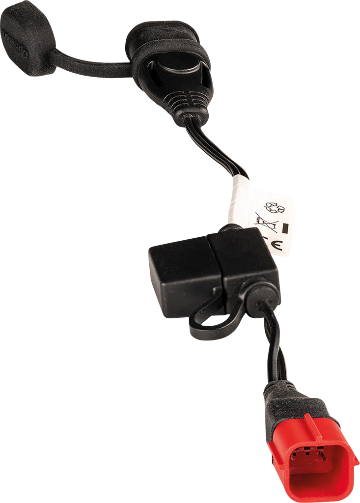 OPTIMATE CABLE CHARGER ADAPTER POWER SPORT 1.33FT/0.4M W/ ATM 7.5A FUSE (21C EUROPEAN MOTORCYCLES)
