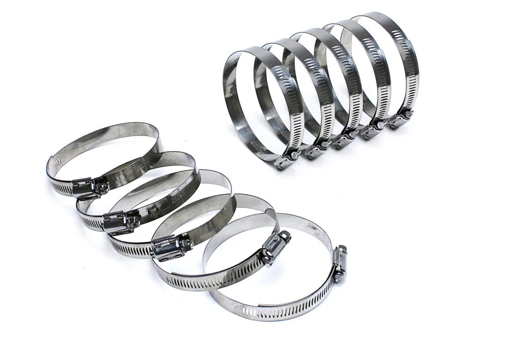 HPS Performance Stainless Steel Worm Gear Liner Clamp SAE 44 10pc Pack 2-5 16 - 3-1 4 (59mm-83mm)