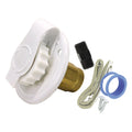 WATER INLET 23/4IN METAL FLANGE WHITE LEADFREE CARDED