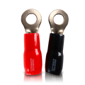 4 GA RING TERMINALS (20 PCS) BLACK