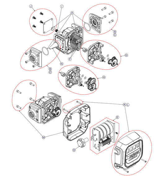 KIT BACK PLATE QM METER