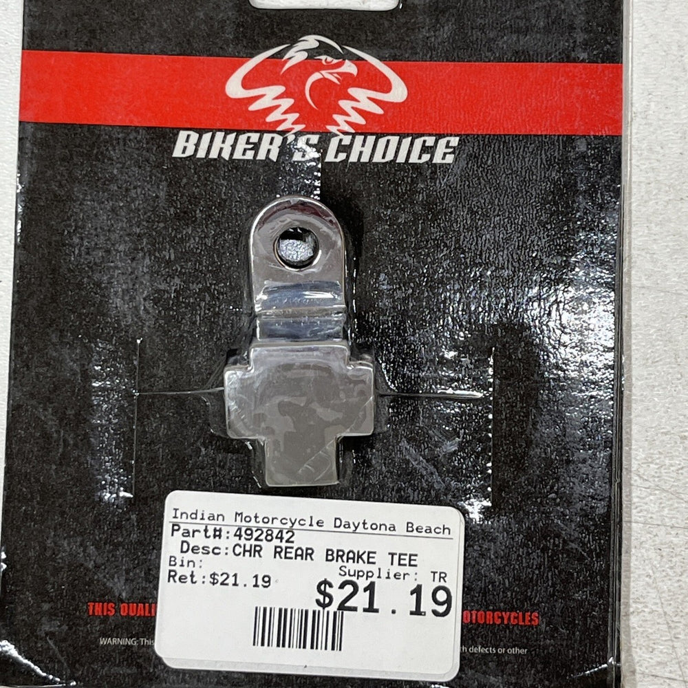Bikers Choice L72-84 FLH 78-86 FXWG 80-85 XL Chrome Rear Brake Tee Replaces H-D 42318-72