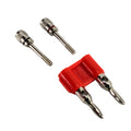 RCA BANANA PLUGS PAIRED BLACK/RED - RETAIL PACK