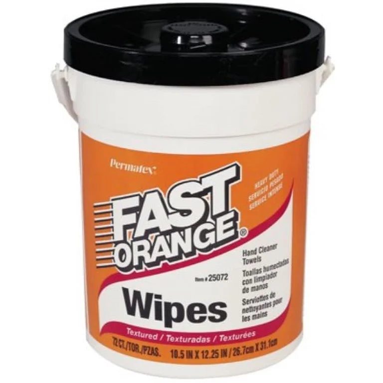 FAST ORANGE HEAVY DUTY HAND CLEANER WIPES 72 COUN